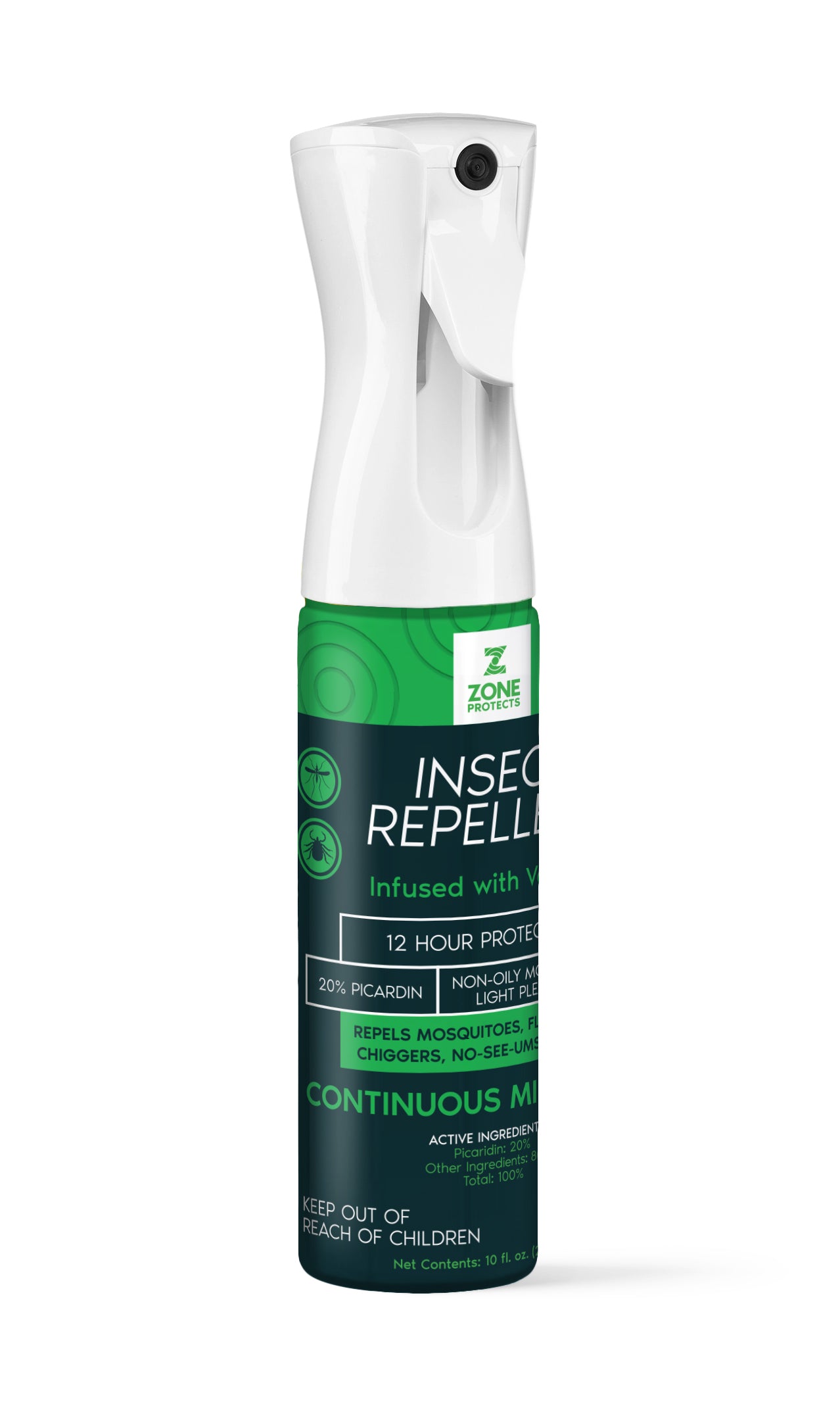 Picaridin Insect Repellent in Continuous Spray – Zone Protects