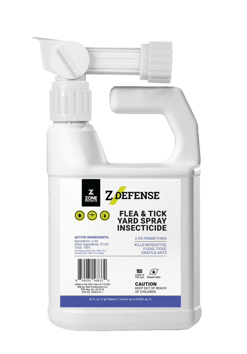 Z-Defense Flea and Tick Yard Spray Insecticide Hose End Sprayer