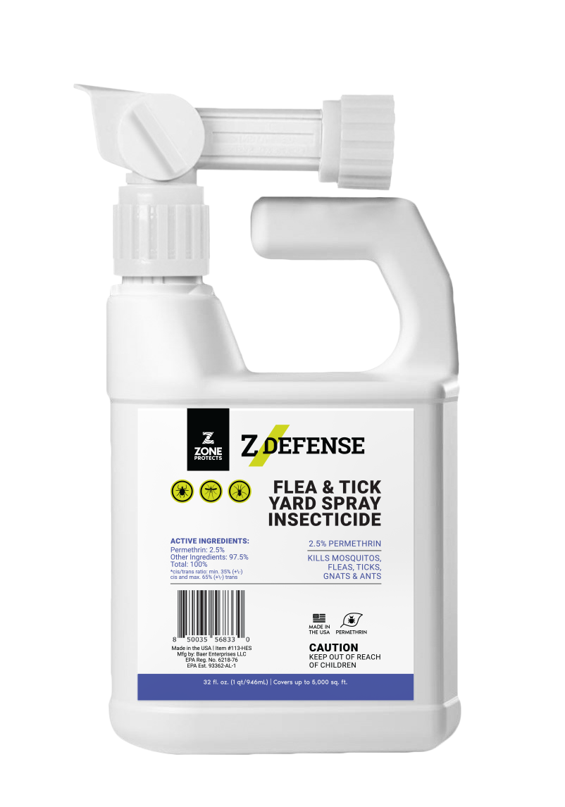 Z-Defense Flea and Tick Yard Spray Insecticide Hose End Sprayer – Zone ...
