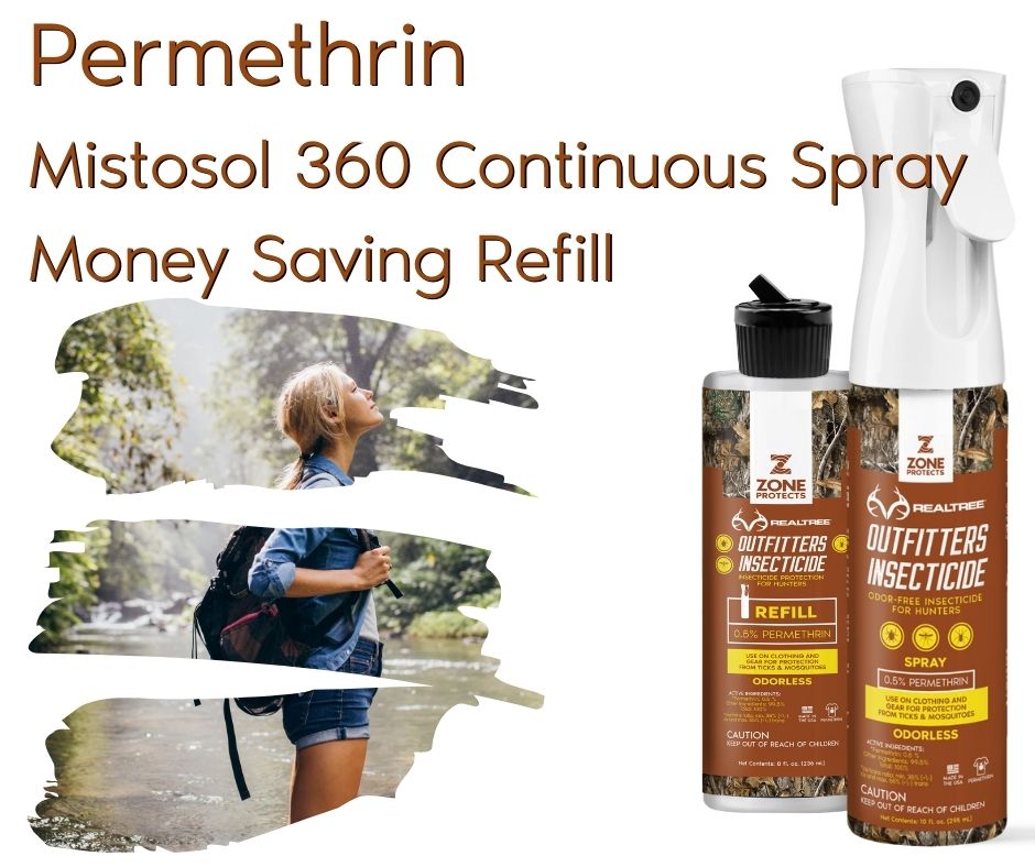 Realtree Outfitter's Permethrin Spray Bundle, Mistosol + Refill