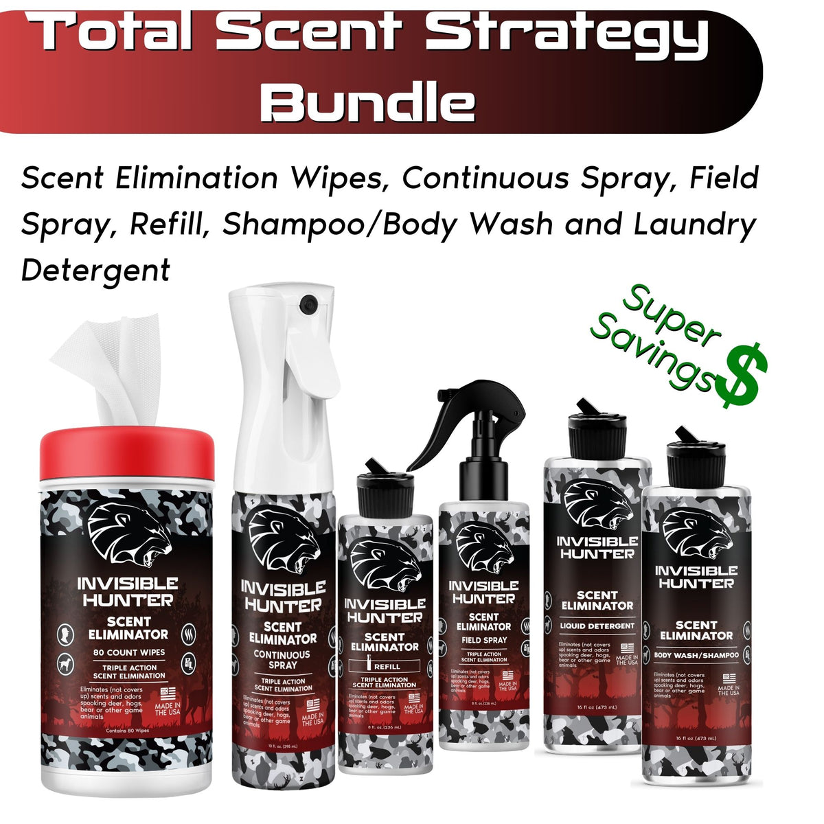 Invisible Hunter Total Scent Eliminator Strategy Kit